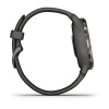 Garmin Venu 2s - 40 мм Премиум-функции | Slate Stainless Steel Bezel with Graphite Case and Silicone Band