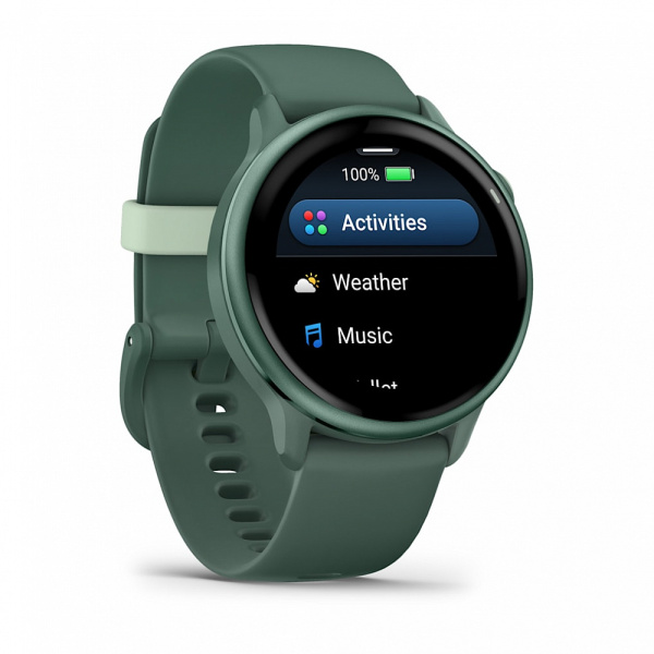 GARMIN VIVOACTIVE 6 Metallic Jasper Green with Jasper Green Band 010-02985-02 010-02985-02 от прозводителя Garmin