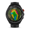 Garmin Approach S70 - 47 мм | Black/Red Ceramic Bezel with Black Silicone Band