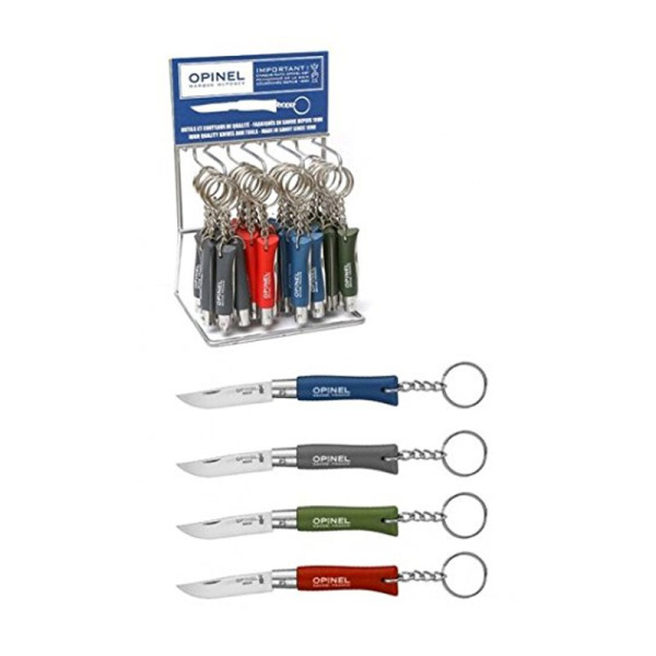 Набор-дисплей 36 шт: нож-брелок Opinel №4, нержавеющая сталь, синий/зеленый/красный/серый, 001743 001743 от прозводителя Opinel