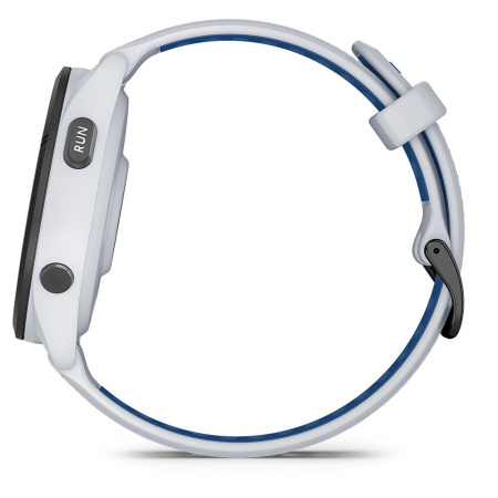 Garmin Forerunner 265 - 46 мм | Black Bezel with Whitestone Case and Whitestone/Tidal Blue Silicone Band