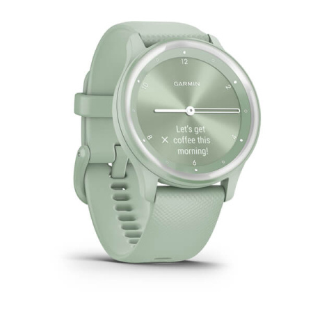 Garmin Vivomove Sport - 40 мм | Cool Mint Case and Silicone Band with Silver Accents