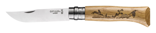 Нож Opinel №8, нержавеющая сталь, рукоять дуб, гравировка заяц, 002333 002333 от прозводителя Opinel