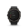 Garmin Fenix 8 - 51 мм SOLAR | SAPPHIRE | Carbon grey DLC titanium with Black/pebble grey silicone band