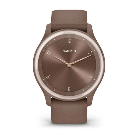 Garmin Vivomove Sport - 40 мм | Cocoa Case and Silicone Band with Peach Gold Accents