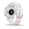 Garmin Venu 2s - 40 мм Премиум-функции | Rose Gold Stainless Steel Bezel with White Case and Silicone Band