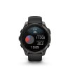 Garmin Fenix 8 - 47 мм AMOLED | SAPPHIRE | Carbon grey DLC titanium with Black/pebble grey silicone band