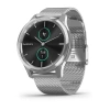 Garmin Vivomove Luxe - 42 мм | Silver stainless steel case with silver Milanese band