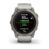 Garmin Fenix 7x Pro - 51 мм SOLAR | SAPPHIRE | Titanium with Fog Gray/Ember Orange Band