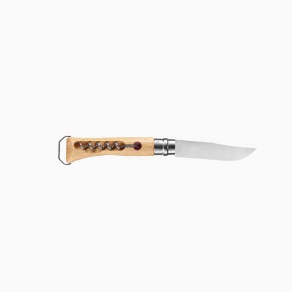 Нож Opinel №10, нержавеющая сталь, рукоять из бука, со штопором и открывалкой 002578 от прозводителя Opinel
