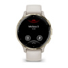 Garmin Venu 3s - 41 мм | Soft gold stainless steel bezel with ivory case and silicone band