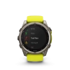 Garmin Fenix 8 - 51 мм SOLAR | SAPPHIRE | Titanium with Amp yellow/graphite silicone band