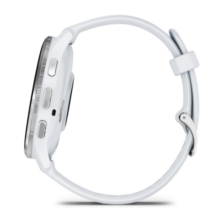 Garmin Venu 3 - 45 мм | Silver stainless steel bezel with whitestone case and silicone band