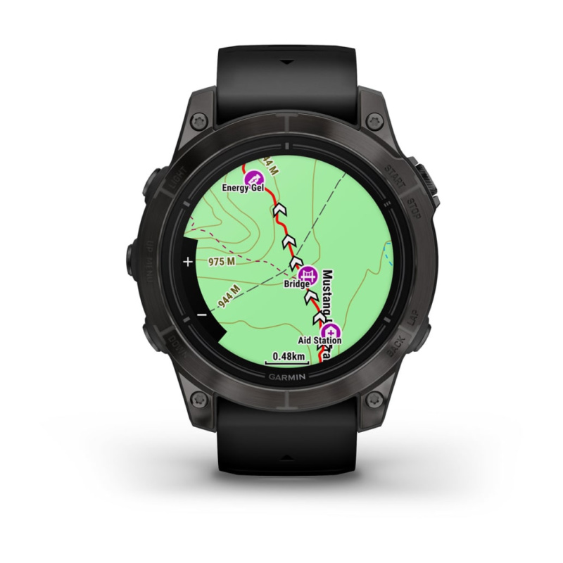Garmin Epix Pro (Gen 2) - 47 мм PRO | SAPPHIRE | Carbon Grey DLC Titanium with Black Band
