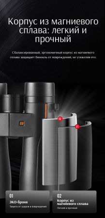 Бинокль Eyeskey Wave ED-10x42 EyeS-B137 от прозводителя Eyeskey