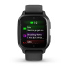 Garmin Venu Sq 2 - 40 мм Music | Премиум-функции | Slate Aluminium Bezel with Black Case and Silicone Band