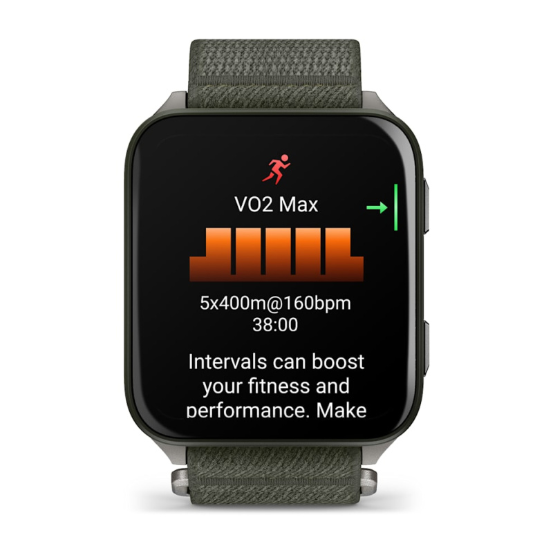 Garmin Venu X1 - | Moss with Titanium Caseback and Moss ComfortFit Nylon Band