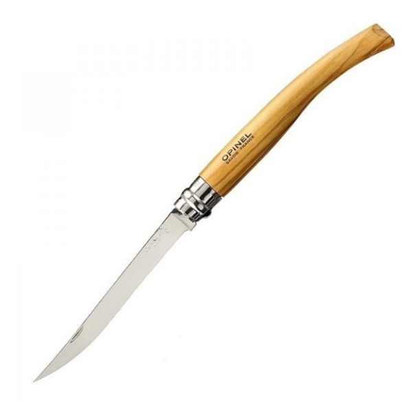 Нож филейный Opinel №12, нержавеющая сталь, рукоять оливковое дерево, 001145 001145 от прозводителя Opinel