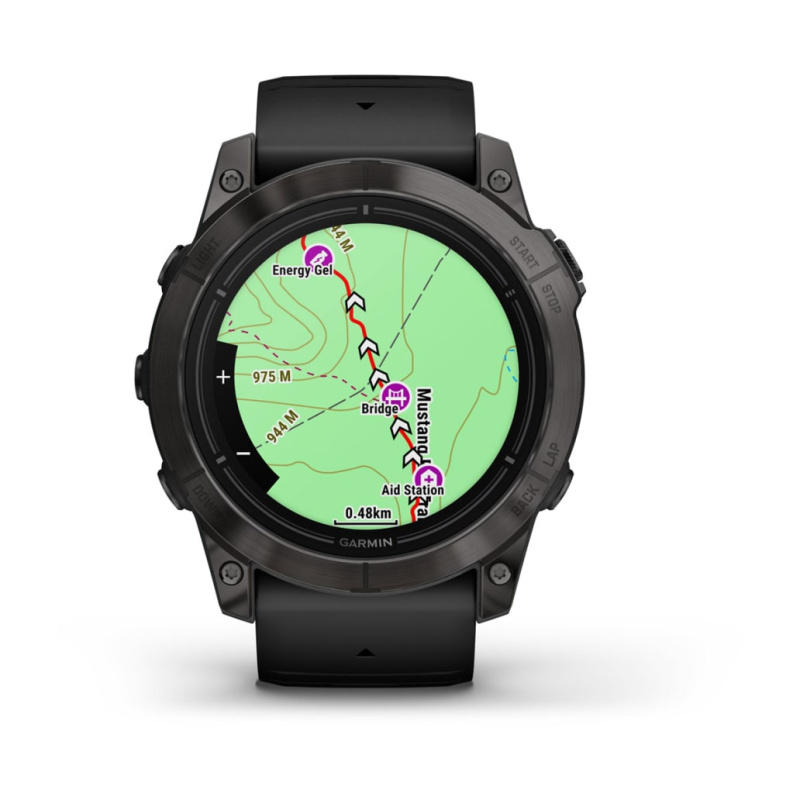 Garmin Epix Pro (Gen 2) - 51 мм SAPPHIRE | Carbon Grey DLC Titanium with Black Band