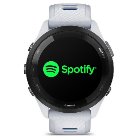 Garmin Forerunner 265 - 46 мм | Black Bezel with Whitestone Case and Whitestone/Tidal Blue Silicone Band